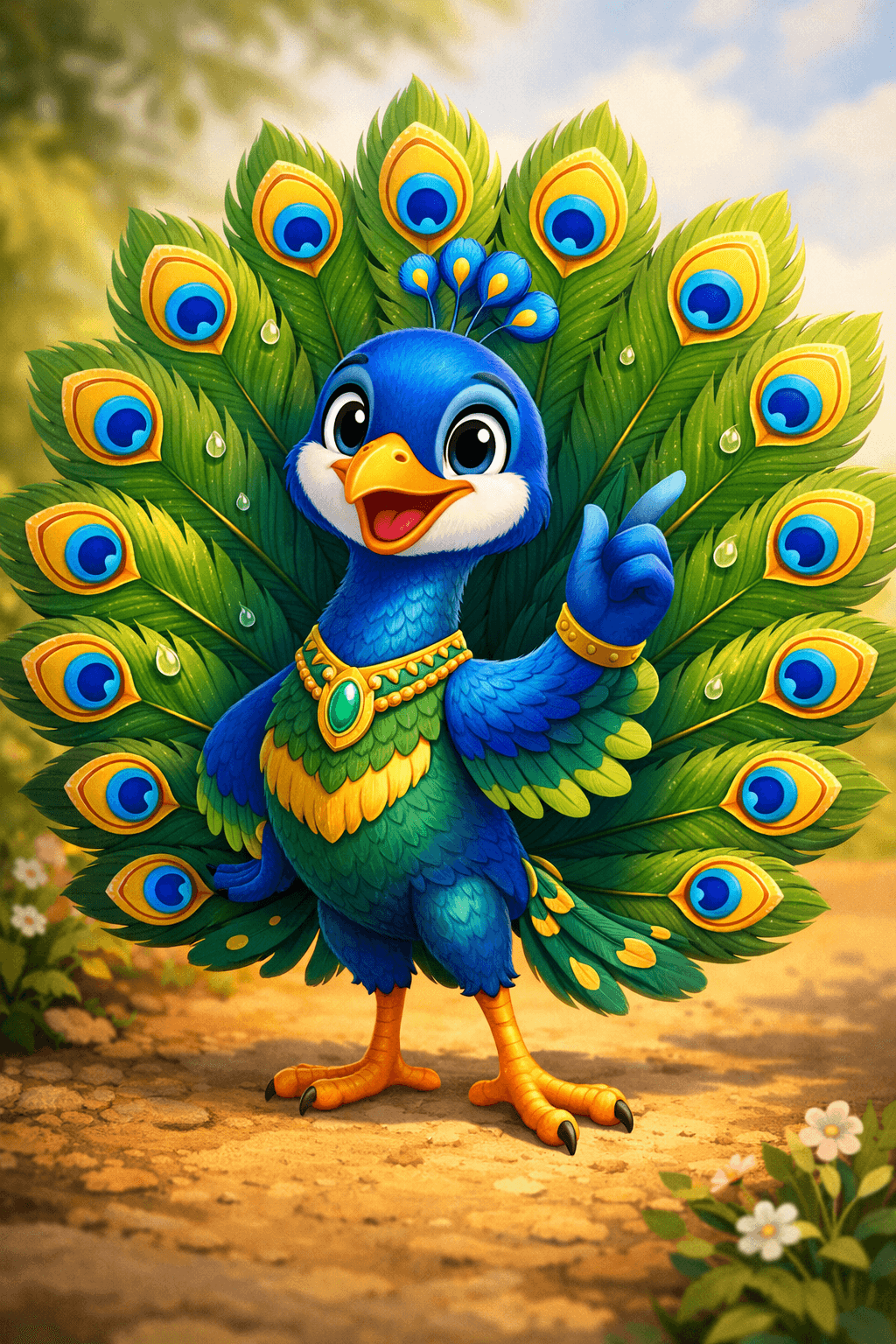 Mayur, one of the Shreem brand mascots